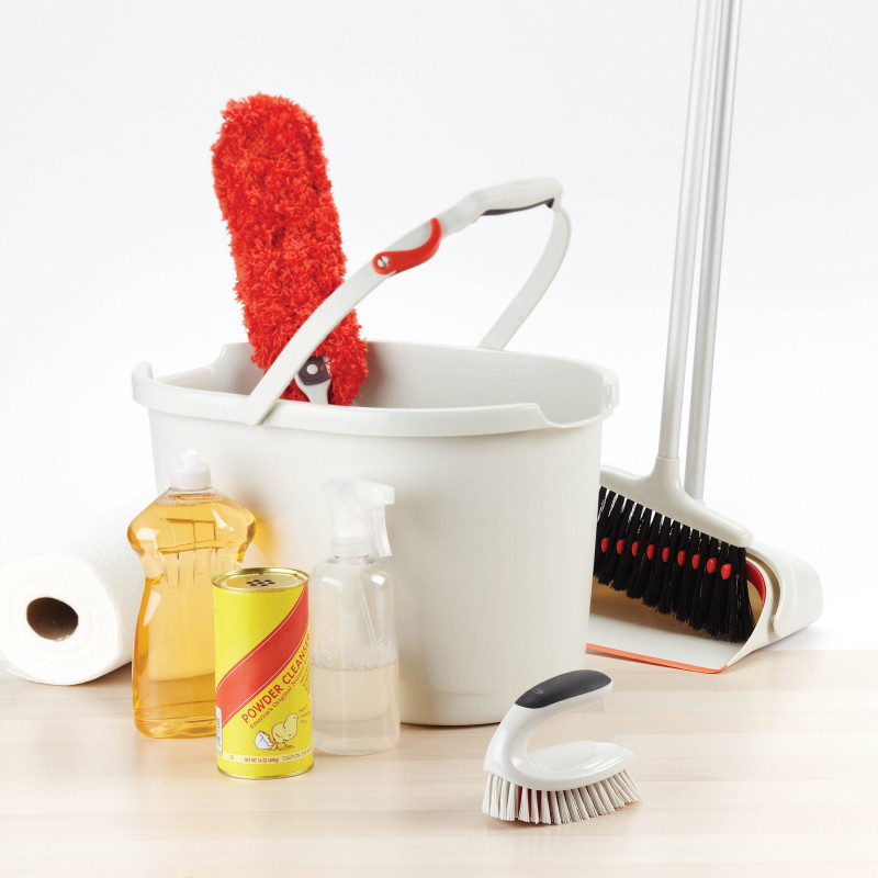 Brosse multi-usages, Brosse de nettoyage pour la maison, Salle de bain,  Cuisine, Extérieur, Blanc