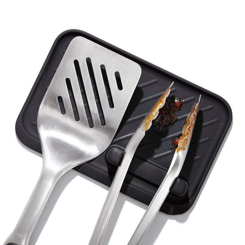 Traeger Grande spatule en inox pour barbecue - manche bois - 15 x 2