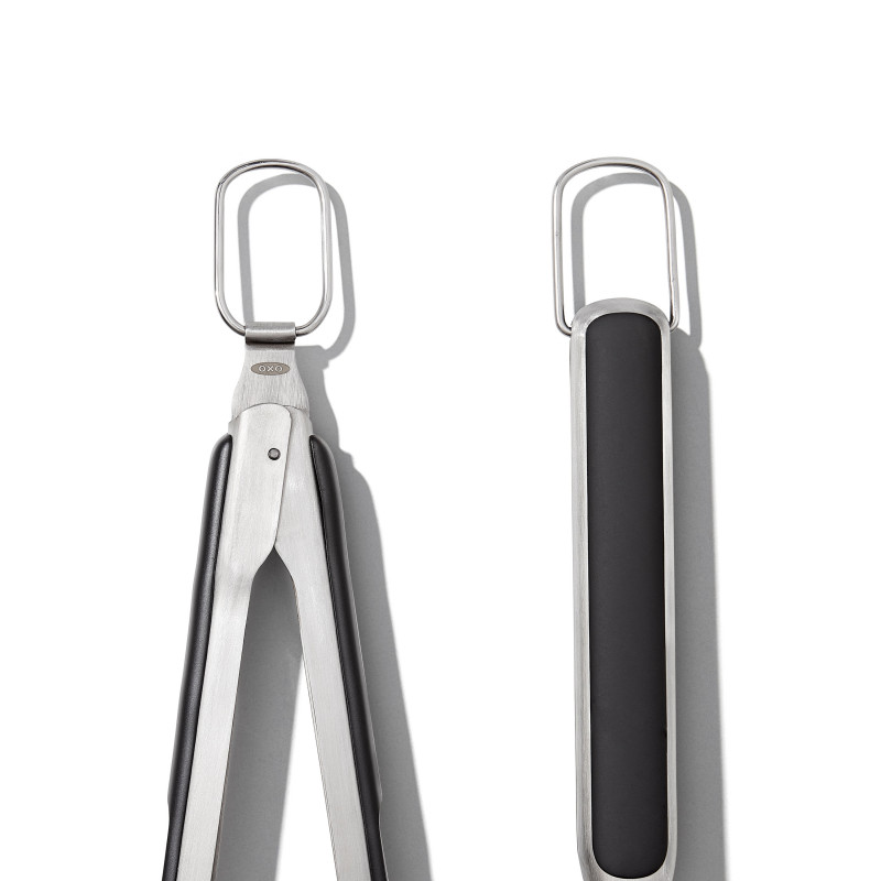 2 spatules dentées en acier inoxydable pour poêle et barbecue - PEARL